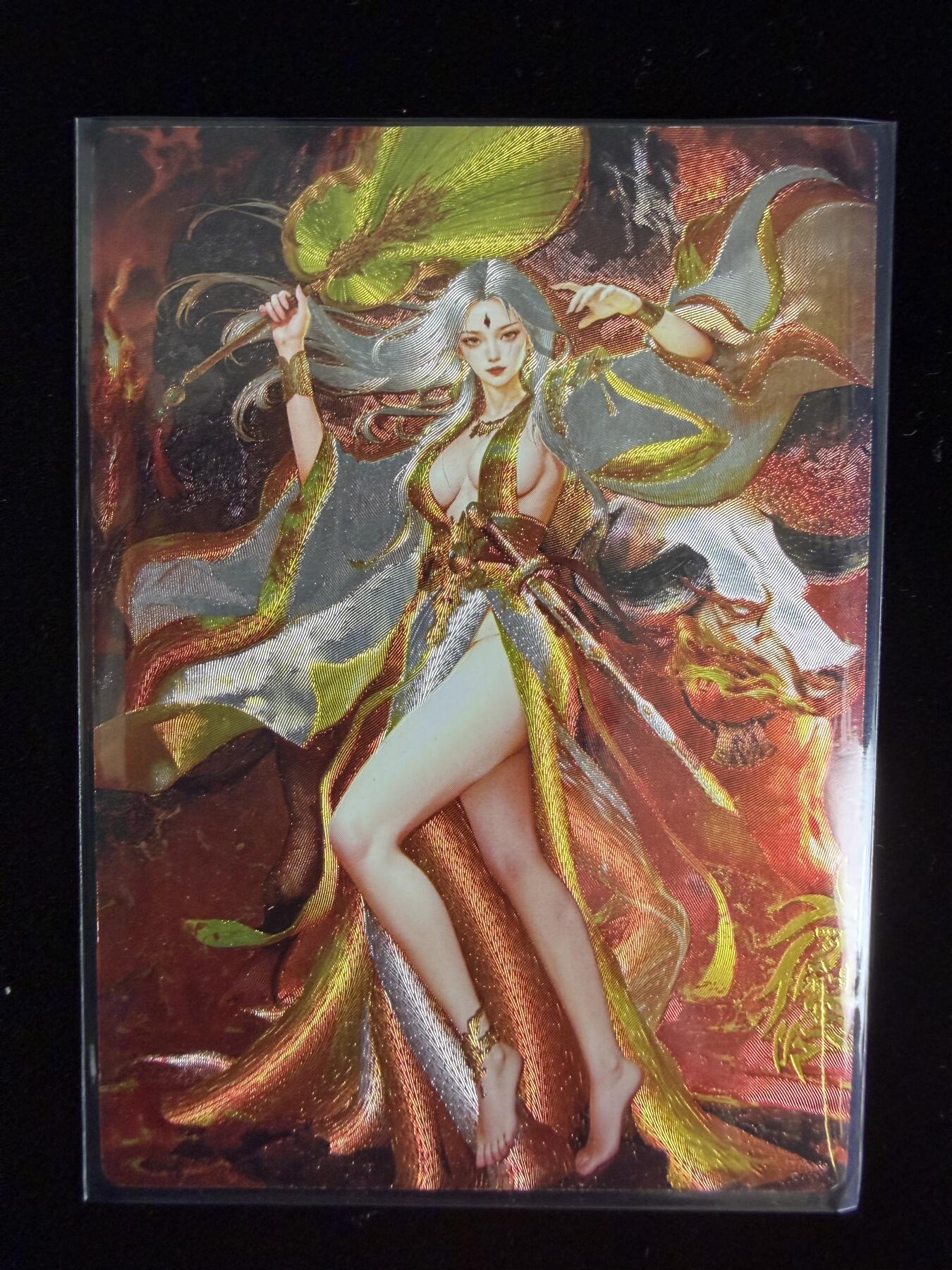 奇点卡牌限时专场 无佣金  所有卡牌独家赞助 部分卡牌支持多宫 流拍商品会循环上架 禁止小号扛价 拒绝套路 部分卡牌设有底价 大家放心拍！祝各位卡牌大佬名流身体健康！ 奇点卡牌 宗Rich 玄灵谱西游-铁扇公主粗闪