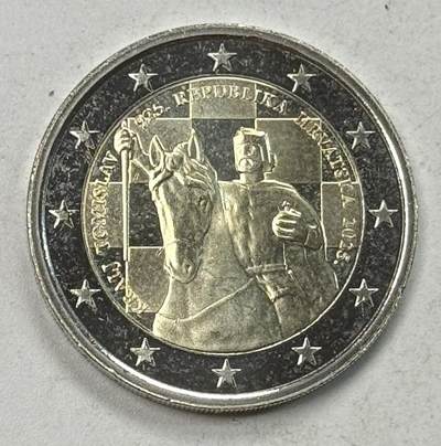 S&S Numismatic世界钱币-拍卖 第125期  - 克罗地亚2025年 托米斯拉夫国王加冕1100周年 2欧元双色纪念币