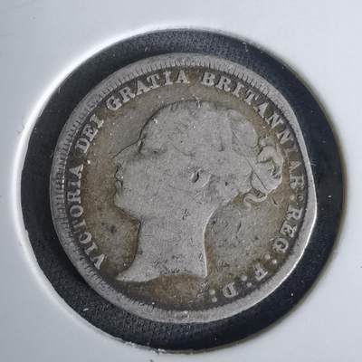 沼泽如烟--第1043场 - 维多利亚1884年6便士银币
