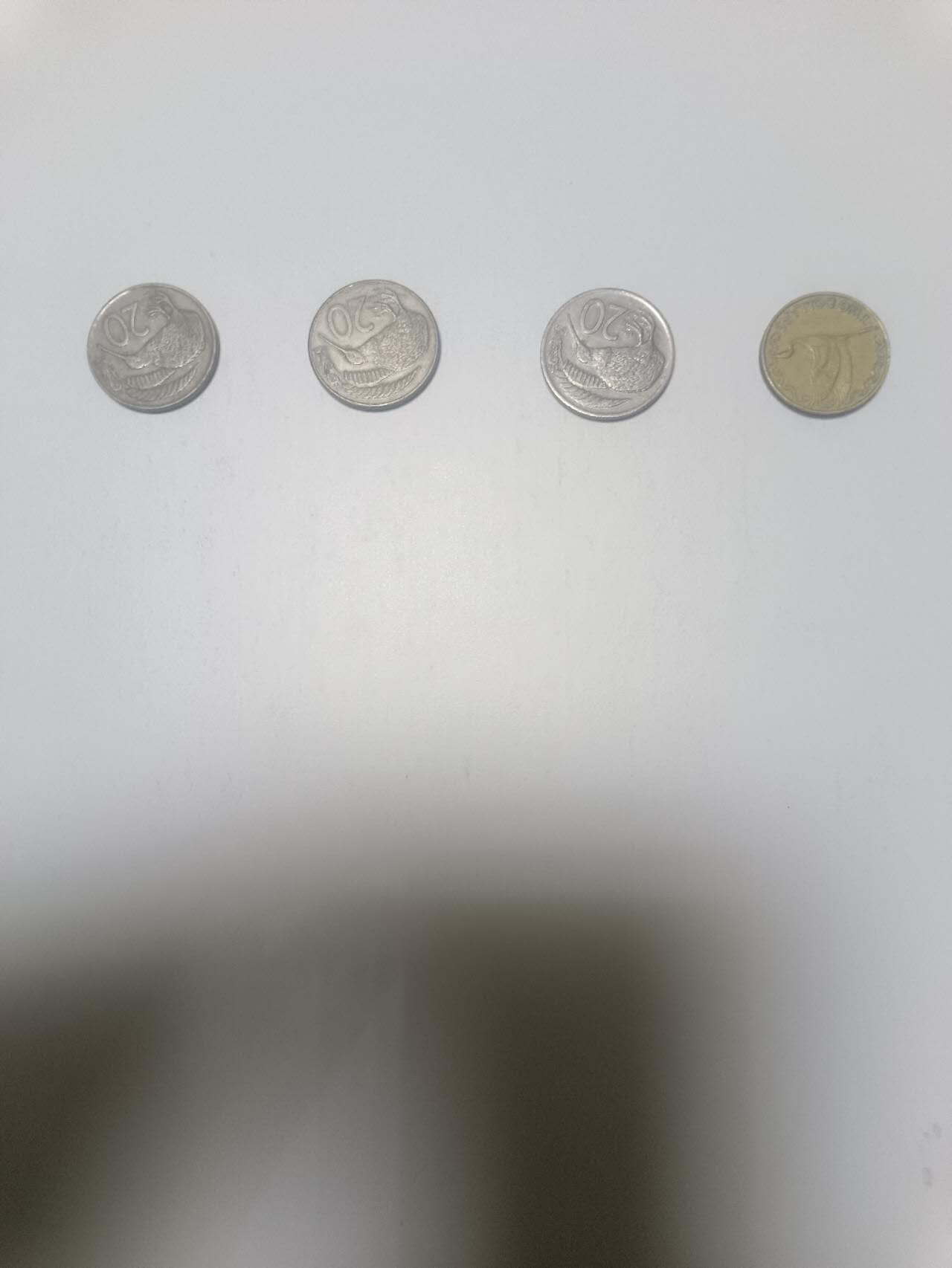 【20260405】非全新纸币和硬币第353场 新西兰4枚硬币