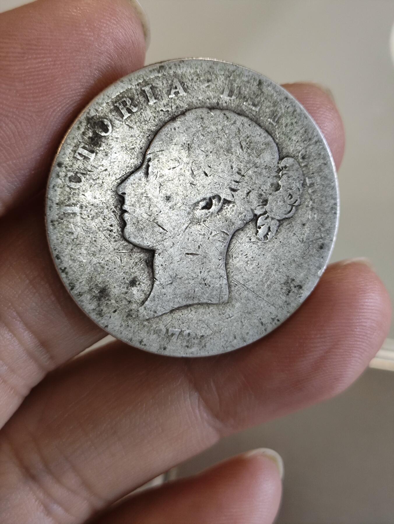 英国维多利亚青年版银币2枚一组