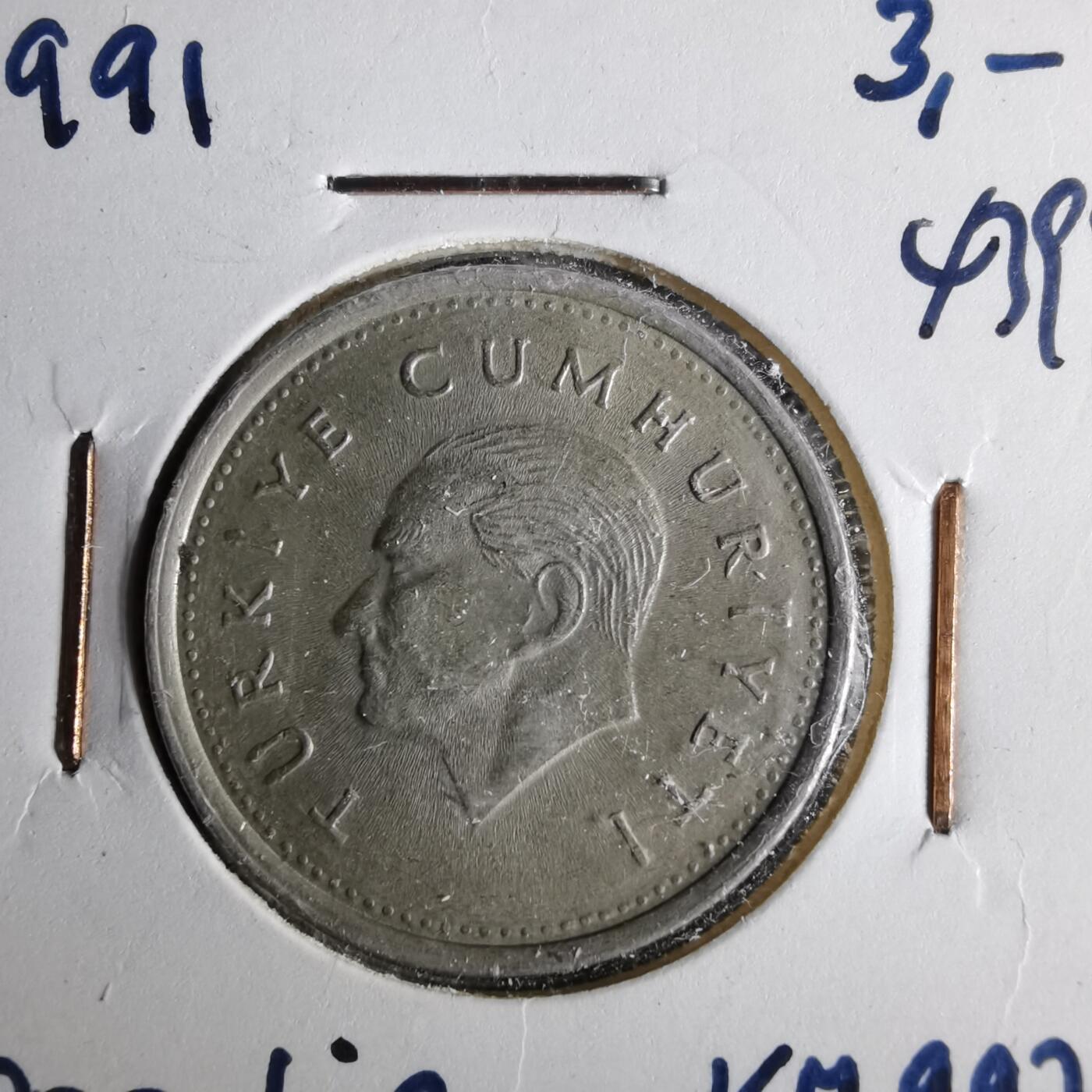 沼泽如烟--第1043场 土耳其1991年1000里拉