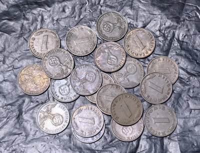 北京马甸外国币专卖第149期，外国币专场，陆续上拍，欢迎关注 - 德国帝国1芬尼铜币（带W字）20枚