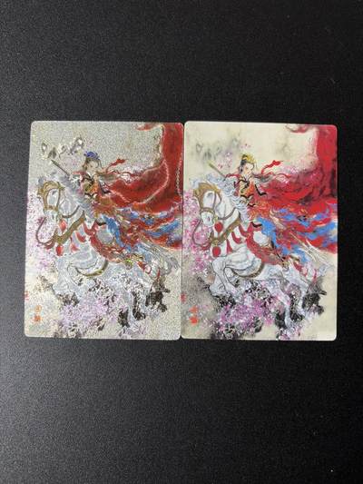 NO.29 好又多金牌大场，每周一站式配齐，方便凑单！（卖家送拍0抽成！周6晚9点截拍！） - 墨染水浒 五虎将特卡 仇琼英 董洁莹绘 冷烫粗闪+普卡 2张