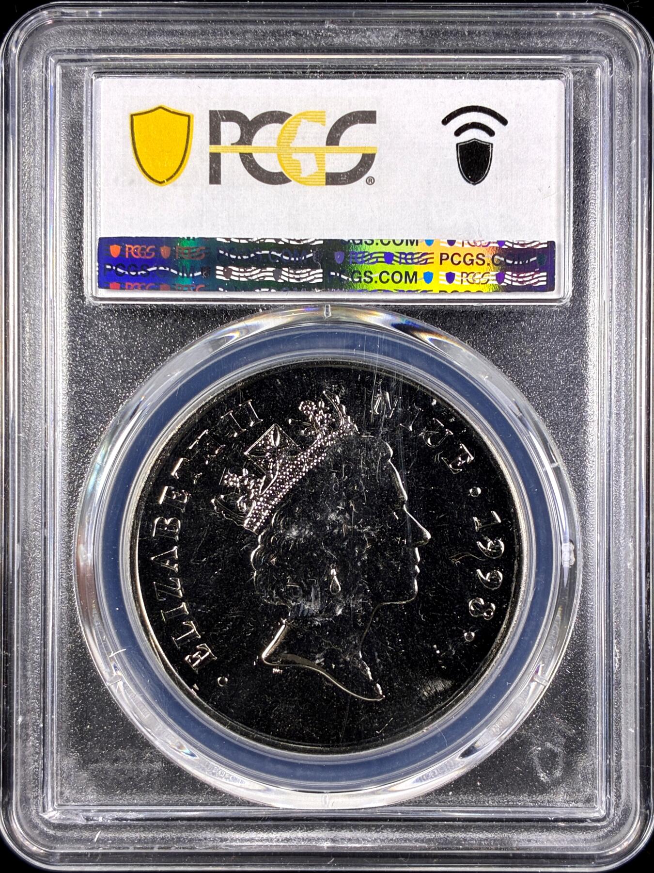 【雨安】【直播拍卖】【第0131期-评级币章】2026-04-04 周六 19:30 (金价1060, 银价18.08)  [评级现代] Niue 纽埃 1元 1998年 戴安娜  PCGS-MS66