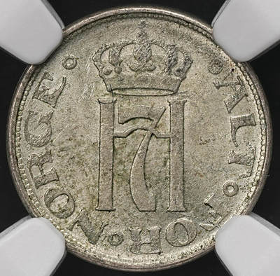 修遠堂世界钱币第110期 - NGC MS63 1919年挪威10欧尔银币