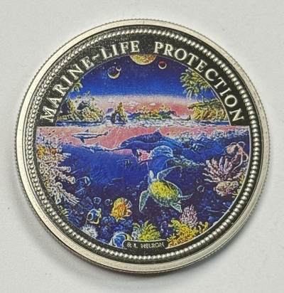 S&S Numismatic世界钱币-拍卖 第125期  - 帕劳1993年 海洋生物保护 1元彩色纪念币