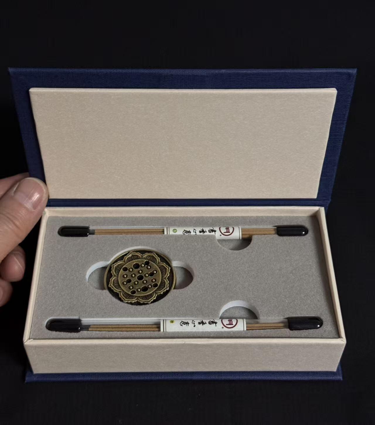 零元拍：龚琳娜老师亲笔签名禅意莲花香插套装！