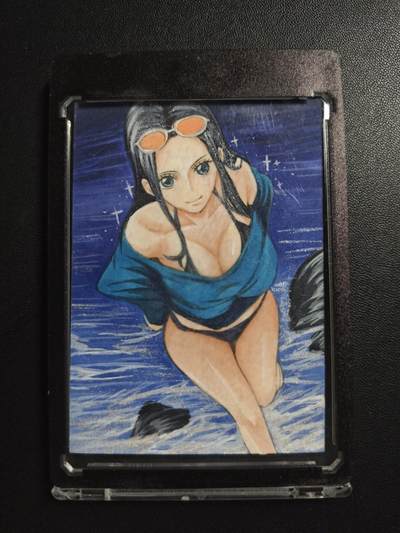 天玑星卡拍第184期《4.6周一截拍》持续收拍收评中 满赠卡需备注 - 【手绘卡】笙笙工作室 白胖美 海贼王 女帝 手绘卡