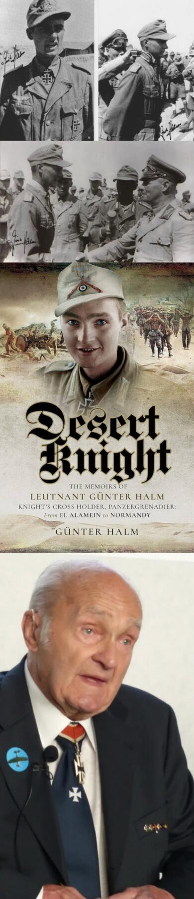 小驴勋章奖章收藏4月4日周六晚六点拍卖（珍爱和平，收藏战争，铭记历史，勿忘国耻，忠党爱国。有偿代拍，送拍规则在简介最后，参拍须阅读规则后再参拍，关系到运费包装发货时效真假辨别等关键信息，拍卖时不再发原图，看大图店主微信码在拍卖店铺介绍里） 非洲军最年轻骑铁得主Gunte r Halm战后亲签