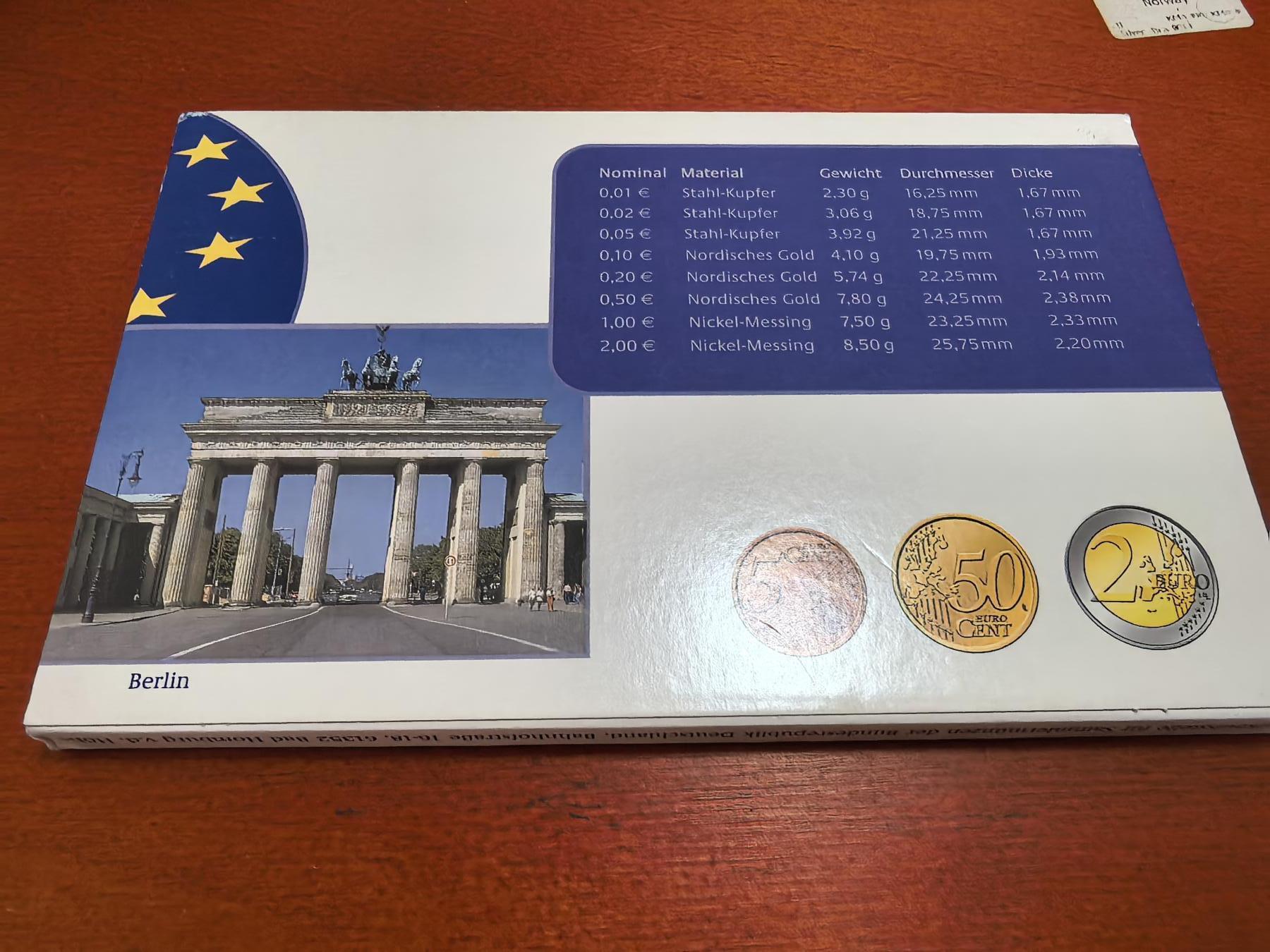 长老汇马年精选第十五场拍卖  2004A德国欧元8枚精制套装，含外纸