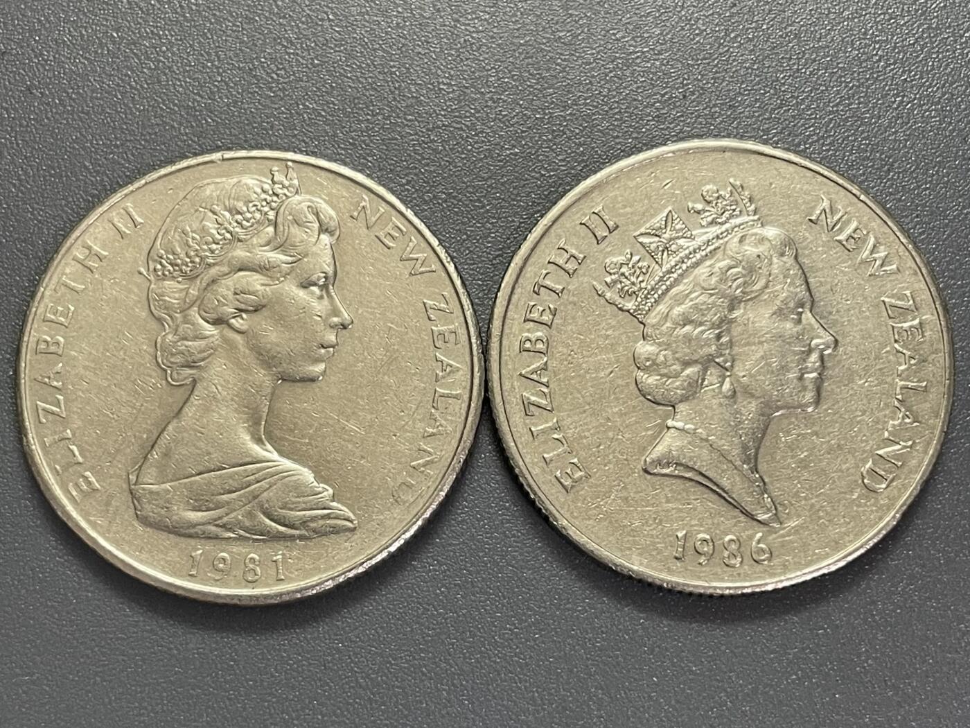 回流0405 新西兰1980年代50分两枚 奋进号帆船