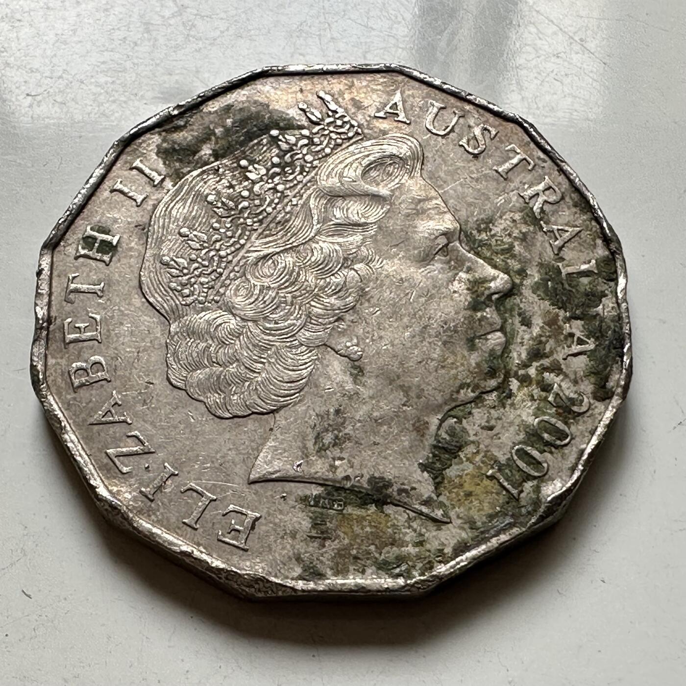 🌹外币初藏🌹🐯2026年第37场   每周二四六晚8️⃣点 接代拍 澳大利亚2001年50分纪念币