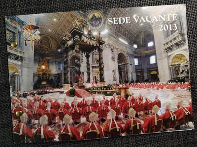 布加迪🐬～世界钱币(上海)🌾第 285 期 /  各国套币和散币 - 梵蒂冈🇻🇦 2013年 2欧元 MMXIII 空缺席位纪念币邮币封