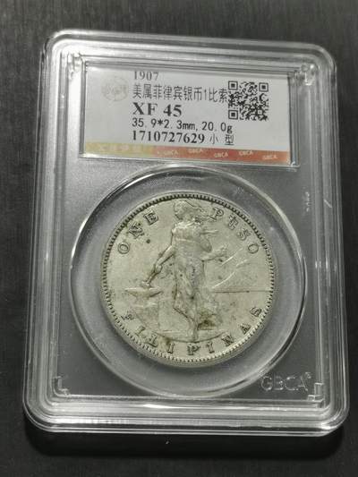 天下钱庄专场欢迎参拍 - 美属菲律宾一比索银币