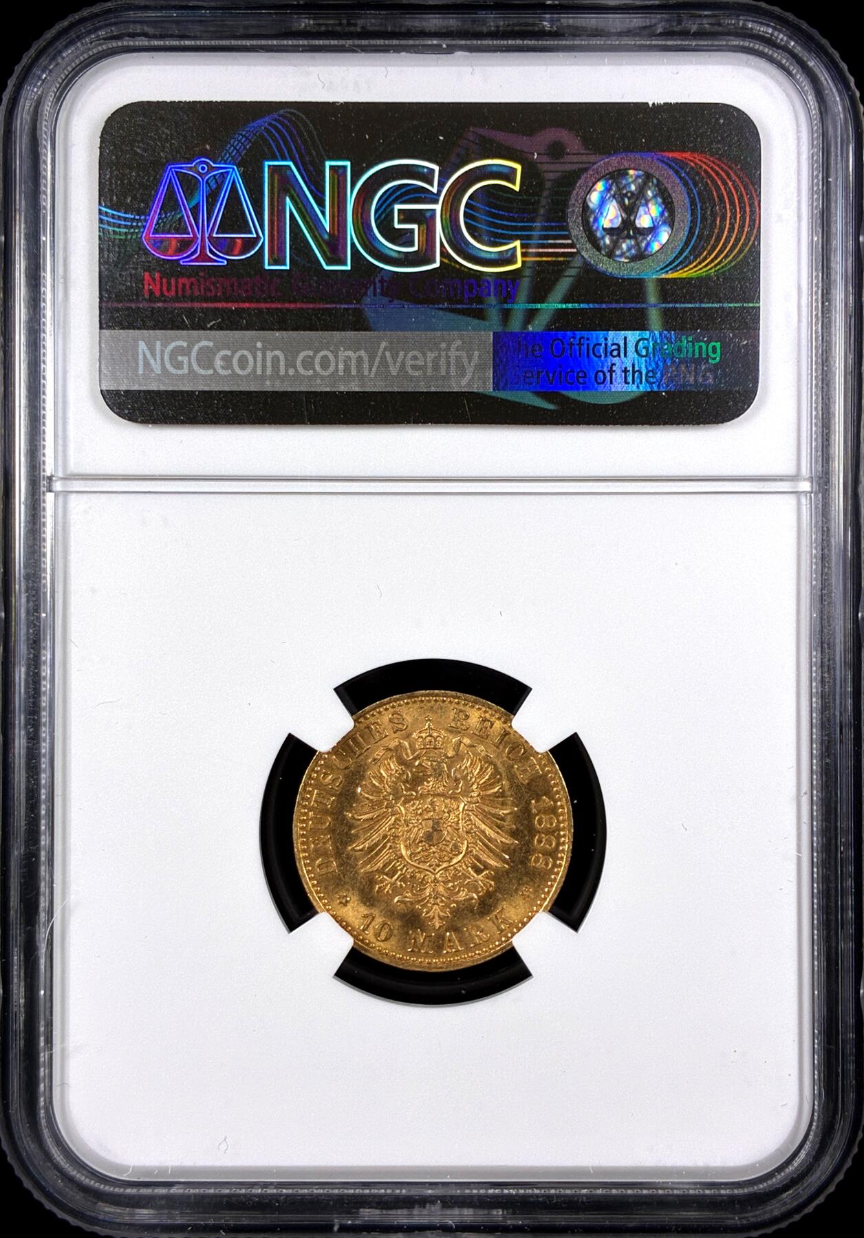 【雨安】【直播拍卖】【第0131期-评级币章】2026-04-04 周六 19:30 (金价1060, 银价18.08)  [评级金铂] Germany [金币] 德国 帝国 J.247 Prussia普鲁士 10马克 (1888) 三皇  NGC-MS63