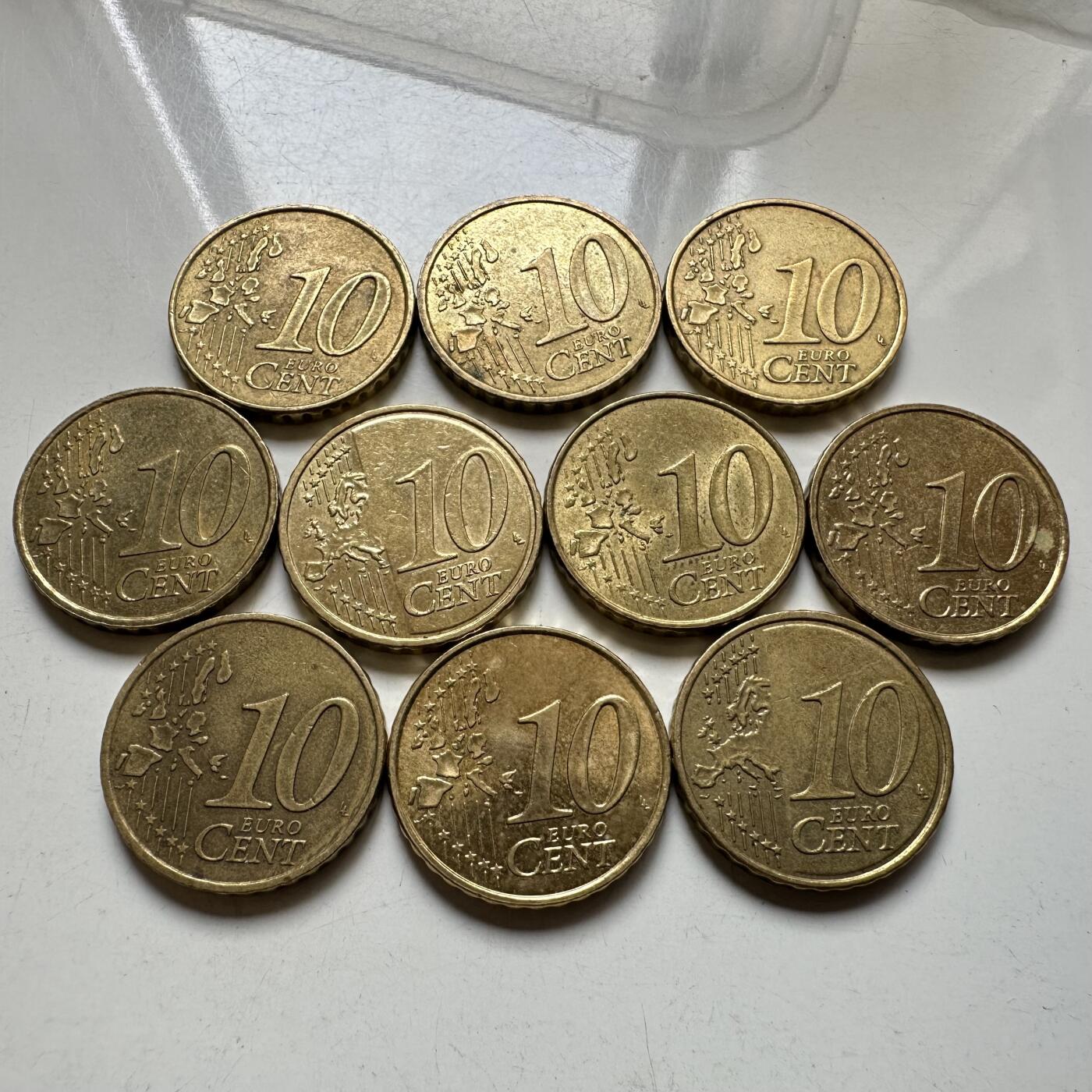 🌹外币初藏🌹🐯2026年第37场   每周二四六晚8️⃣点 接代拍 法国 10欧分 10枚组