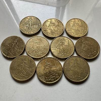 🌹外币初藏🌹🐯2026年第37场   每周二四六晚8️⃣点 接代拍 - 法国 10欧分 10枚组