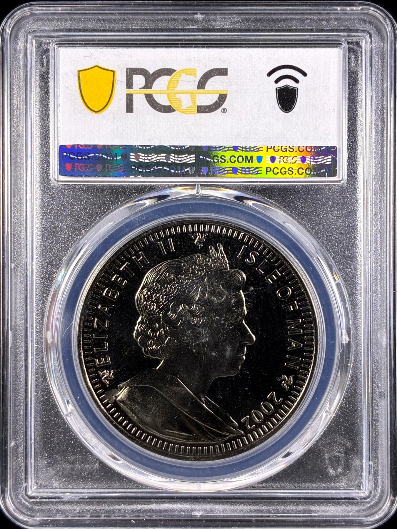 【雨安】【直播拍卖】【第0131期-评级币章】2026-04-04 周六 19:30 (金价1060, 银价18.08)  [评级现代] Isle of Man 马恩岛 1克朗 2002年 伊丽莎白王太后的生平  PCGS-MS67