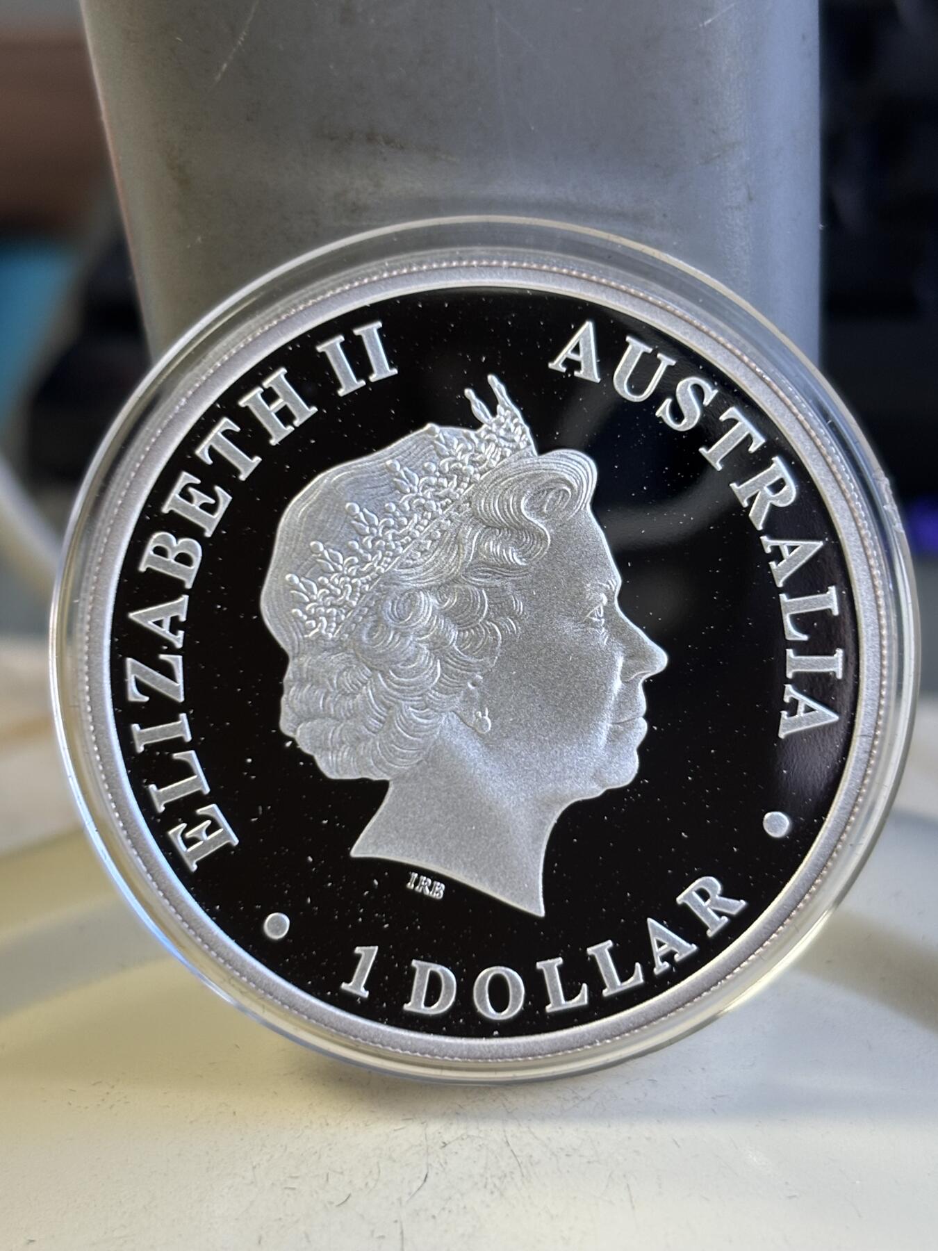 第196期拍卖 澳大利亚2016年楔尾鹰1盎司精制纪念银币，999银，发行5000枚