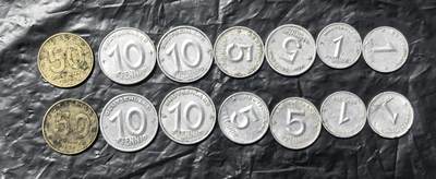 北京马甸外国币专卖第149期，外国币专场，陆续上拍，欢迎关注 - 东德第一版流通币2套