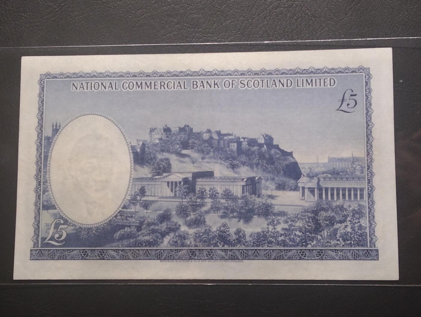 2026四月第一期，总222期 苏格兰国家商业银行1963年5镑UNC- 少见早期商业银行品种