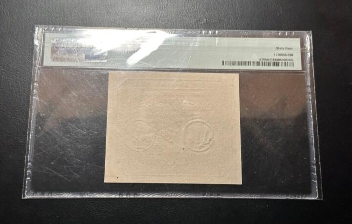 2026四月第一期，总222期 法国1793年50苏PMG64分 法国大革命期间发行辅币券·