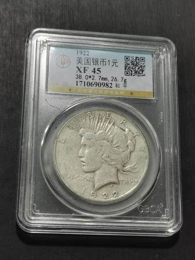 天下钱庄专场欢迎参拍 - 美国和平鸽一美元