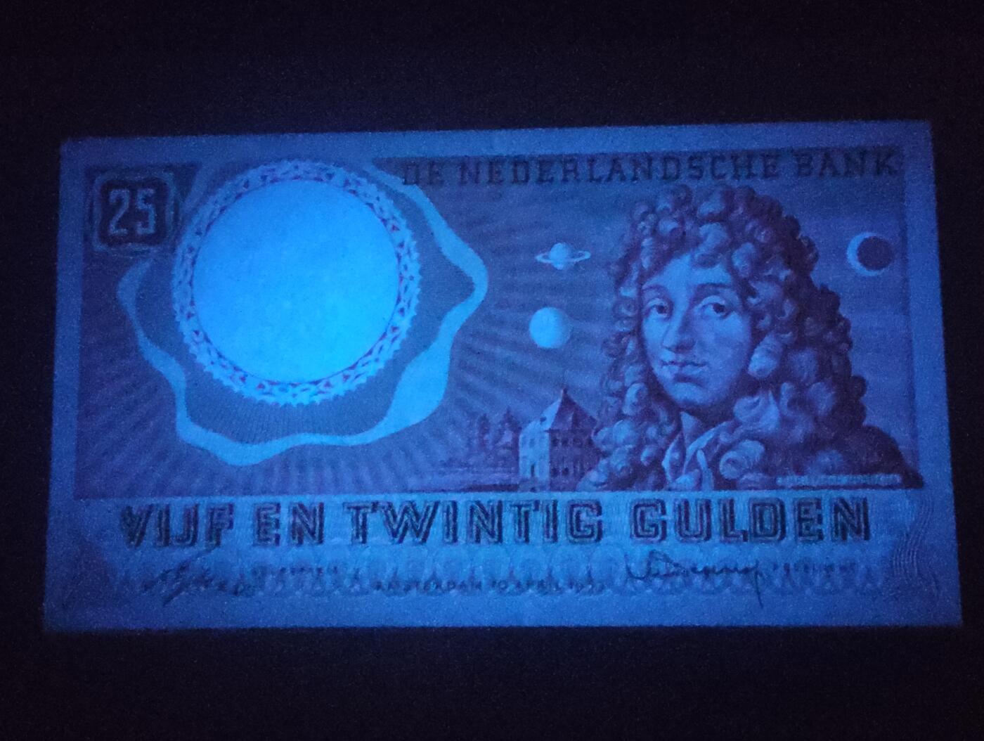 2026四月第一期，总222期 荷兰1955年25盾UNC 天文学家惠更斯