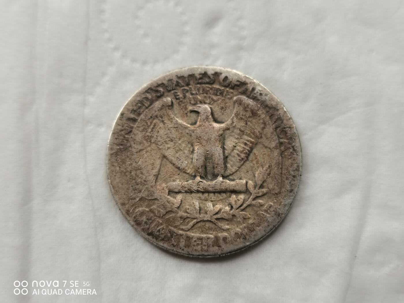 银币 1942年美国25美分银币