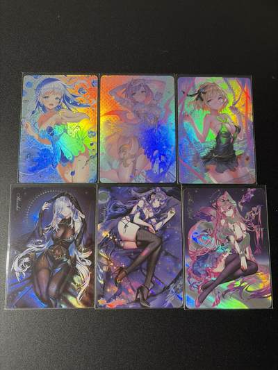 NO.29 好又多金牌大场，每周一站式配齐，方便凑单！（卖家送拍0抽成！周6晚9点截拍！） - 动漫美女卡牌 青春少女3张+黑丝名媛3张 折光彩闪