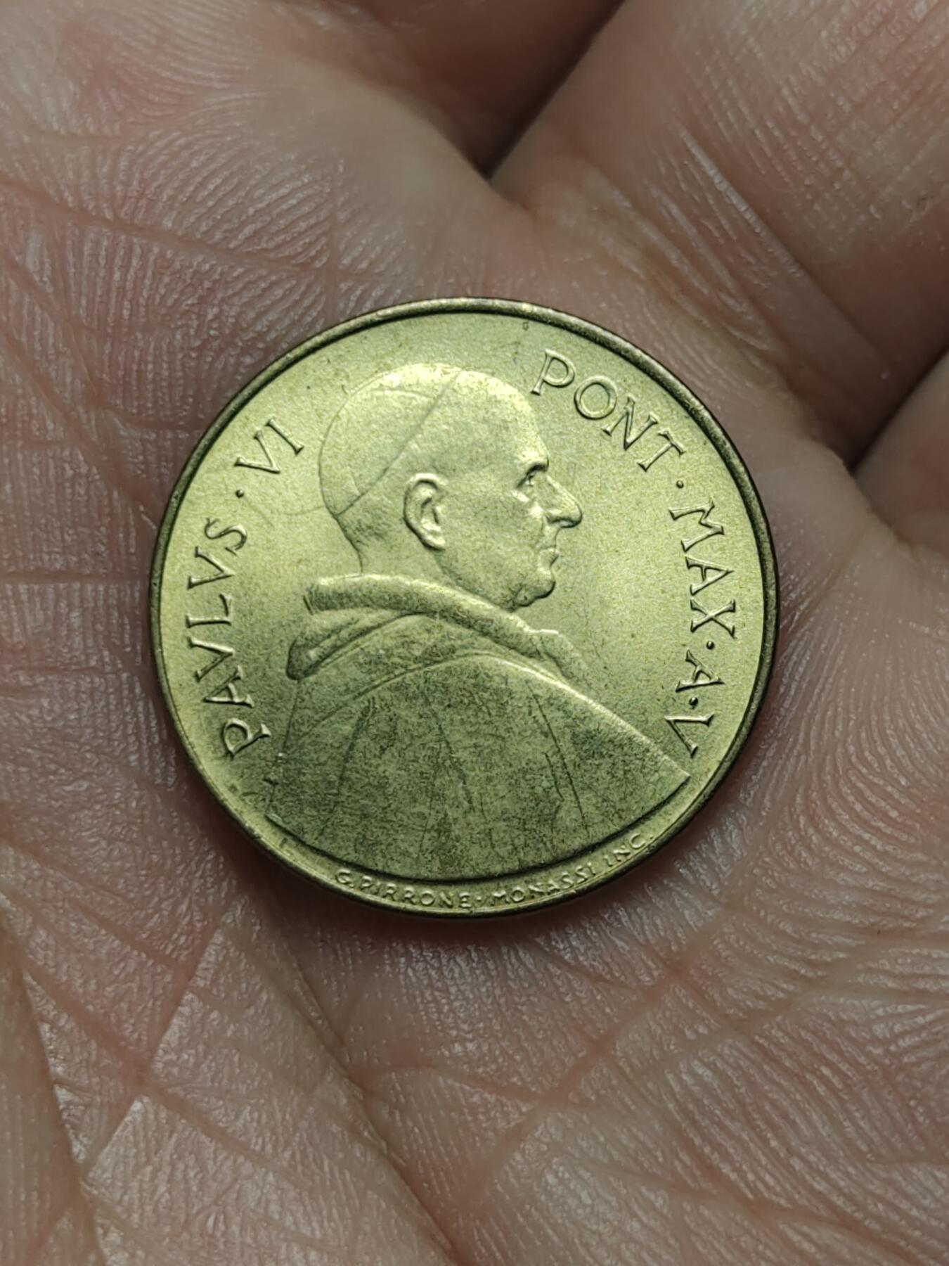 2026年第四十场(总第二百零九场）外国好品散币场(免佣金) 梵蒂冈🇻🇦1967单年份20里拉(保罗六世时期第四版)