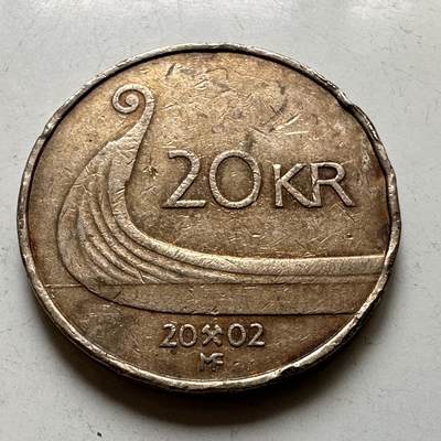 🌹外币初藏🌹🐯2026年第37场   每周二四六晚8️⃣点 接代拍 - 挪威 2002年 20克朗