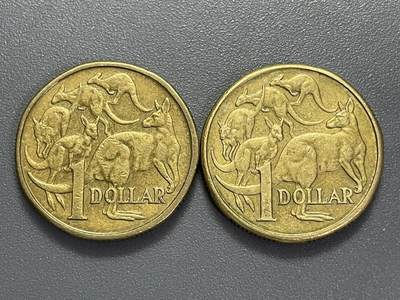 回流0405 - 澳大利亚1980年代1澳元两枚