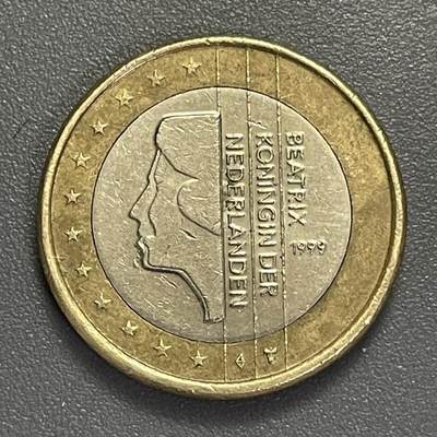 回流0405 - 荷兰1999年1欧元双金属币 贝娅特丽克丝女王