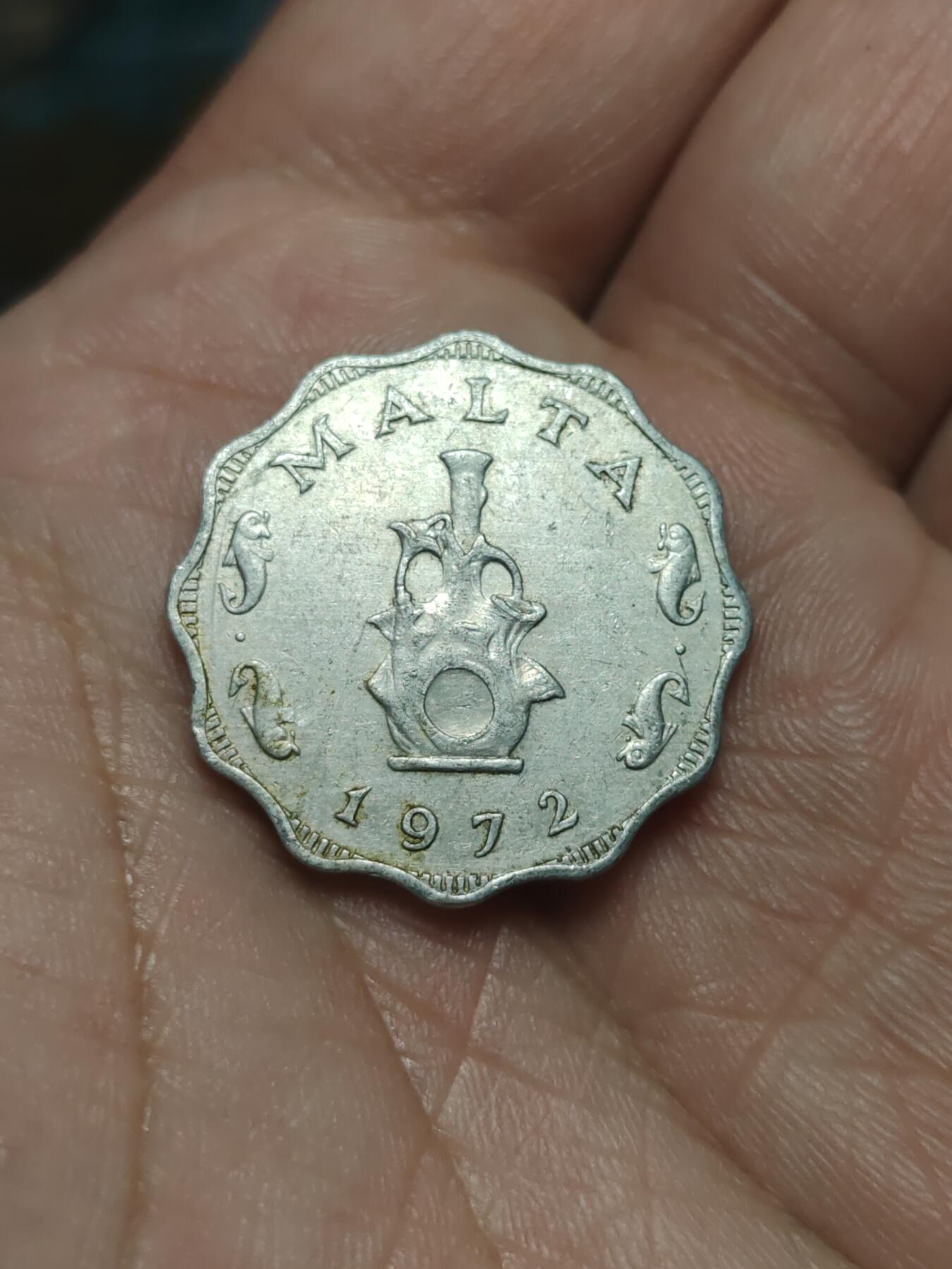 2026年第四十场(总第二百零九场）外国好品散币场(免佣金) 马耳他🇲🇹1972年5米尔(第一套流通硬币首发年)