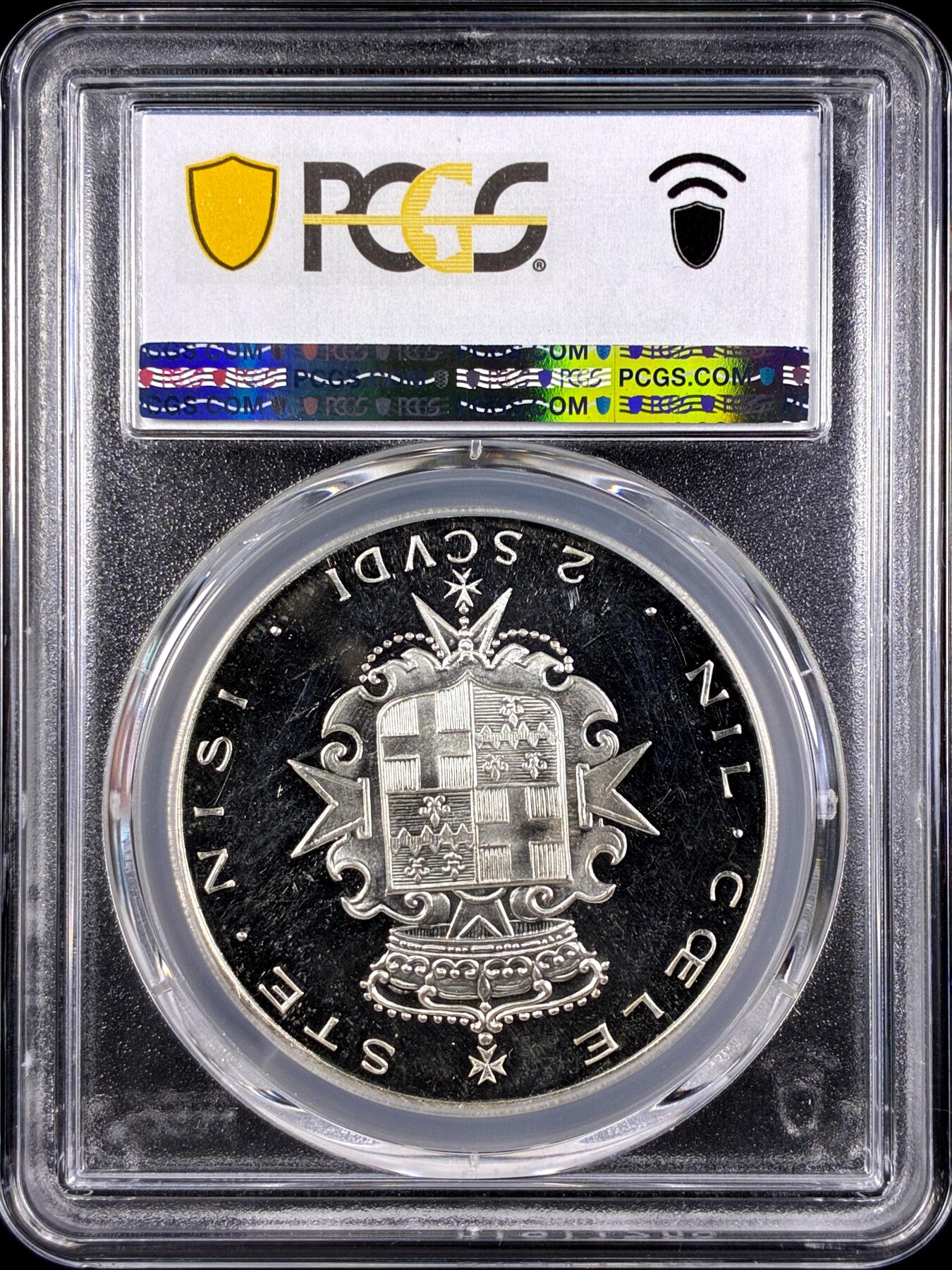 【雨安】【直播拍卖】【第0131期-评级币章】2026-04-04 周六 19:30 (金价1060, 银价18.08)  [评级现代] Order of Malta 马耳他骑士团 2Scudi 1964年 X#10 PCGS-PR66DCAM 精制币