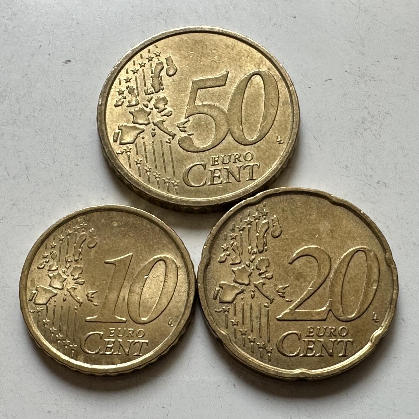 🌹外币初藏🌹🐯2026年第37场   每周二四六晚8️⃣点 接代拍 意大利 10-20-50欧分3枚组