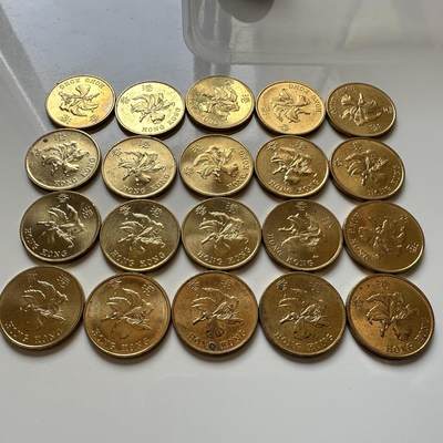 🌹外币初藏🌹🐯2026年第37场   每周二四六晚8️⃣点 接代拍 - 香港紫荆花5毫 20枚 原光品相