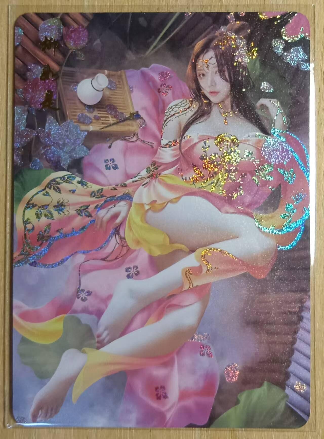 龙虎卡牌-八一场（满200元包邮，无佣金，每周六结拍，欢迎送拍） 彩闪 磐涅卡牌 秦淮八艳-柳如是 提前抢跑的预告卡