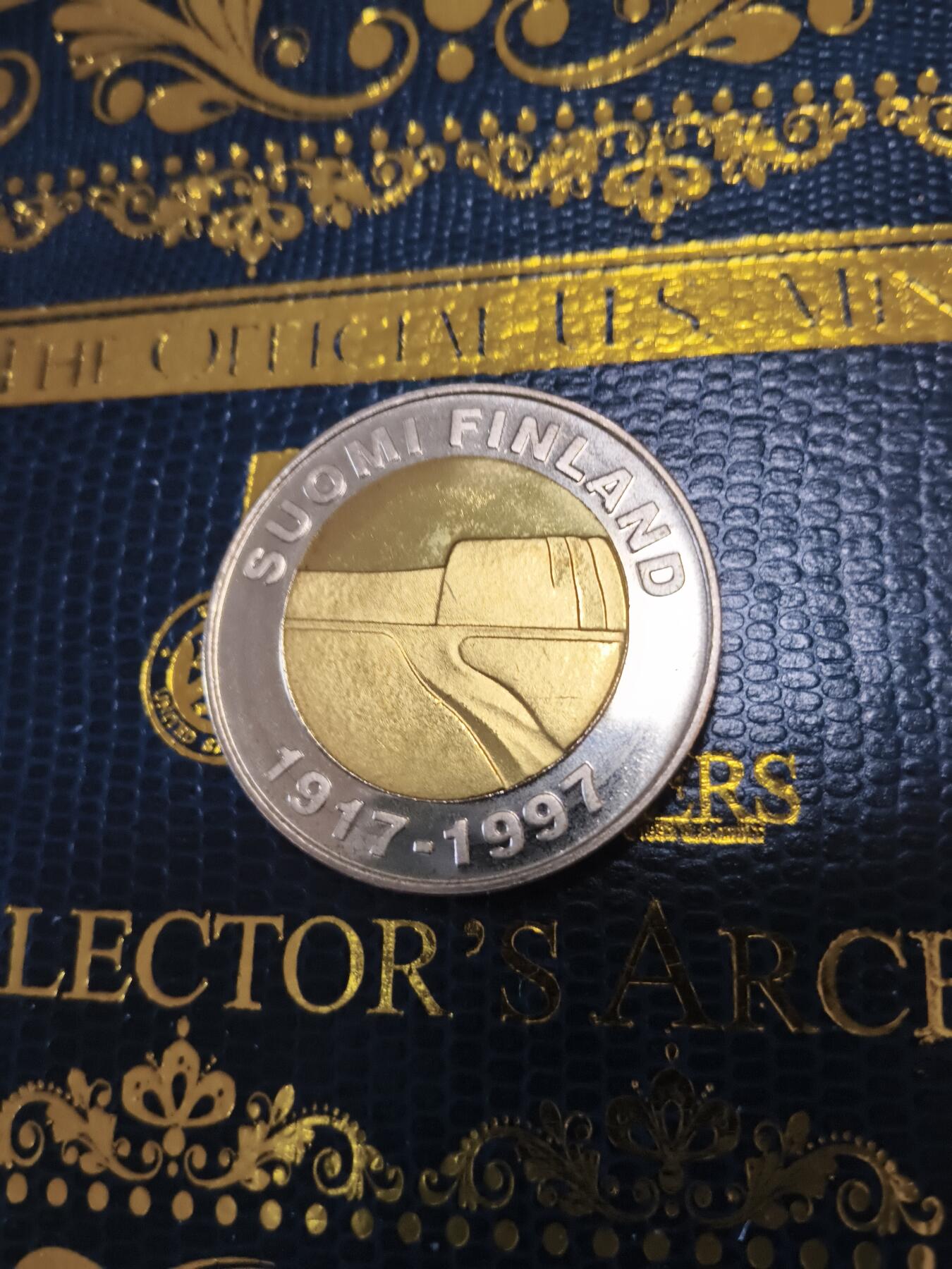 长老汇马年精选第十五场拍卖 1997芬兰独立80周年25马克双金属币，克书MS65分15美金，量少