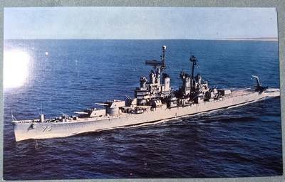 盛世勋华——号角文化勋章邮票专场拍卖第312期 - 美国冷战时期军舰专题明信片 “海伦娜”号重巡洋舰（CA-75）