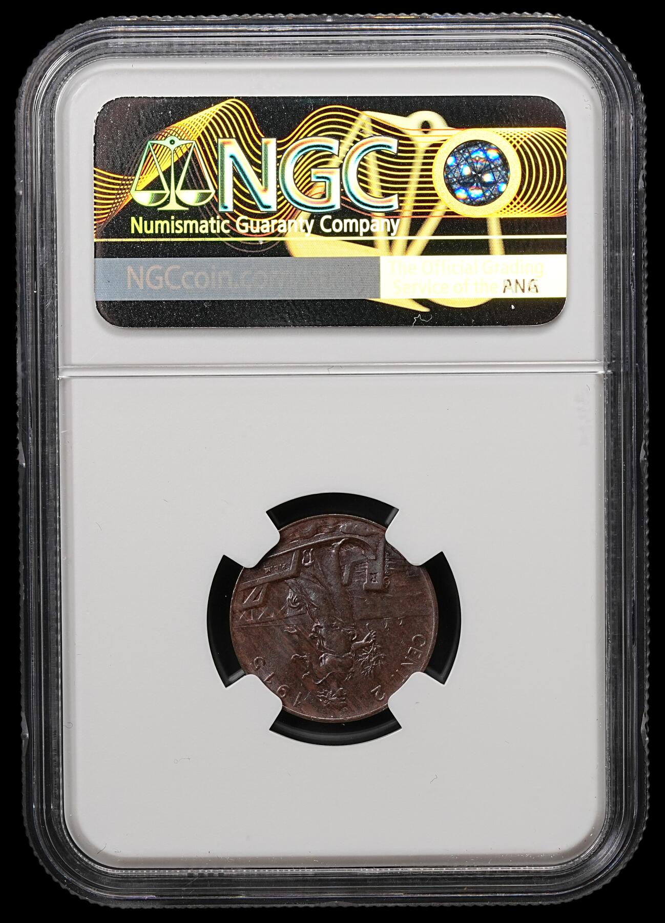 修遠堂世界钱币第110期 NGC MS63BN 1915年意大利2分铜币