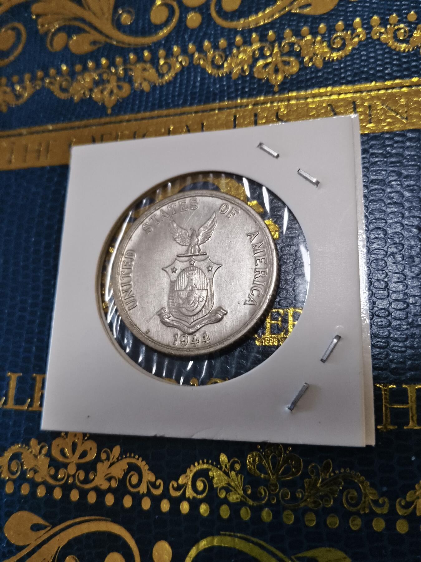 长老汇马年精选第十五场拍卖 1944菲律宾打铁女神50分银币，10克750银，高点具在