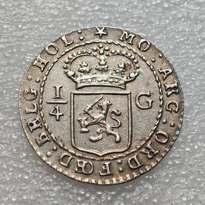  【淘币小摊】限时拍第八百九十二拍   教皇国塞舌尔加纳危地马拉场    每周一统一发货 - 荷属巴达维亚1802年1/4盾银币好品 km81