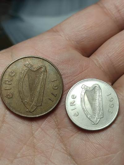 2026年第四十场(总第二百零九场）外国好品散币场(免佣金) - 爱尔兰🇮🇪1971年2便士，1993年10便士两枚(共和国第二套第一版(2便士)，共和国第二套第二版(10便士))