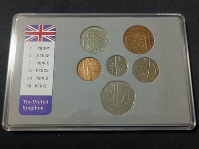 【游宝拍卖】丙午马年第18期 - 英国-盾徽版套币