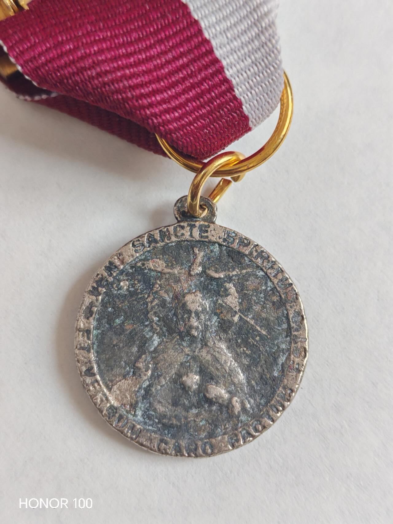 纪念章/纪念币 天主教圣灵降临主题宗教圣牌（镀银）