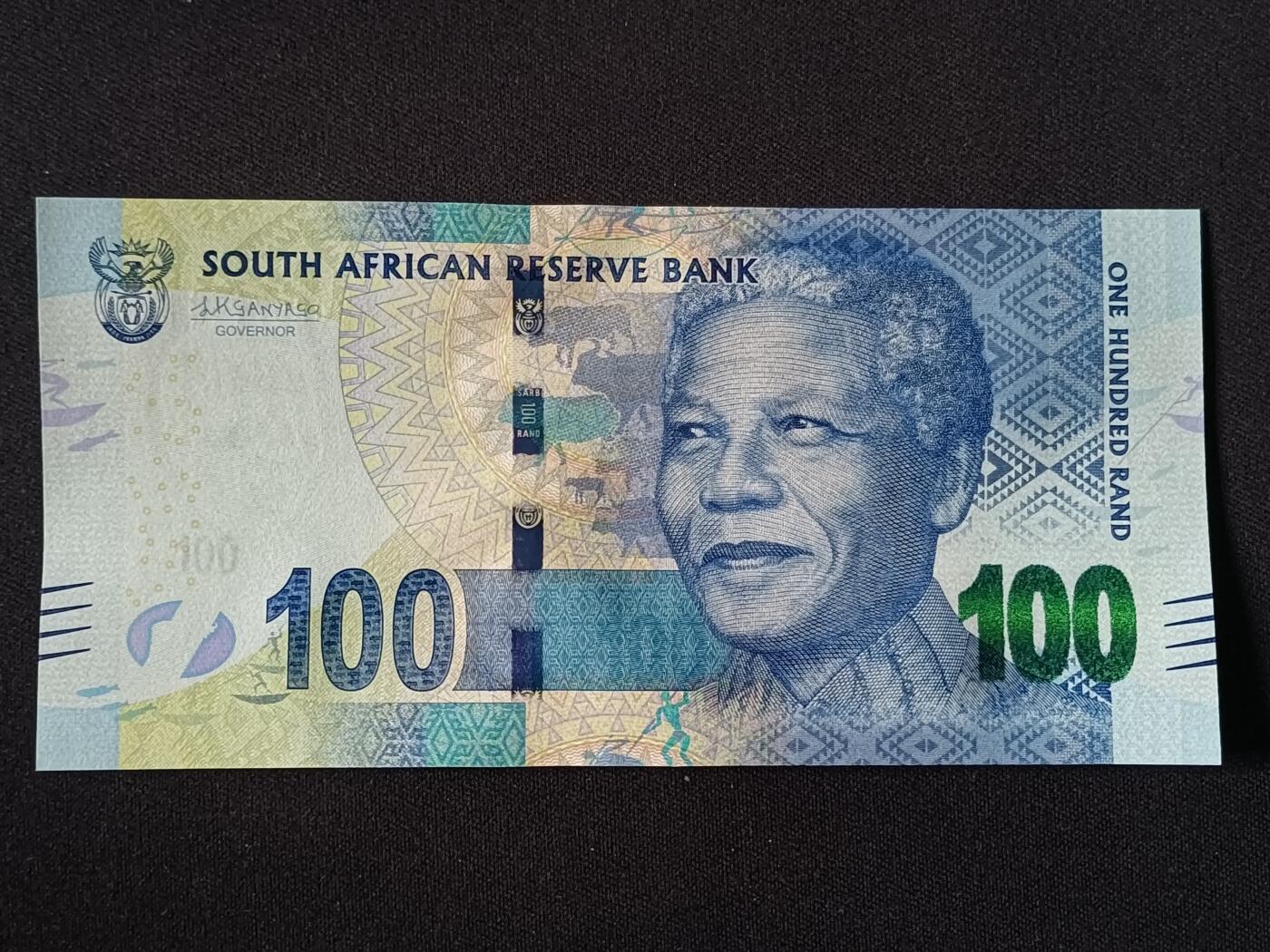 【游宝拍卖】丙午马年第19期 南非-100兰特【曼德拉版 千位号 全新UNC】