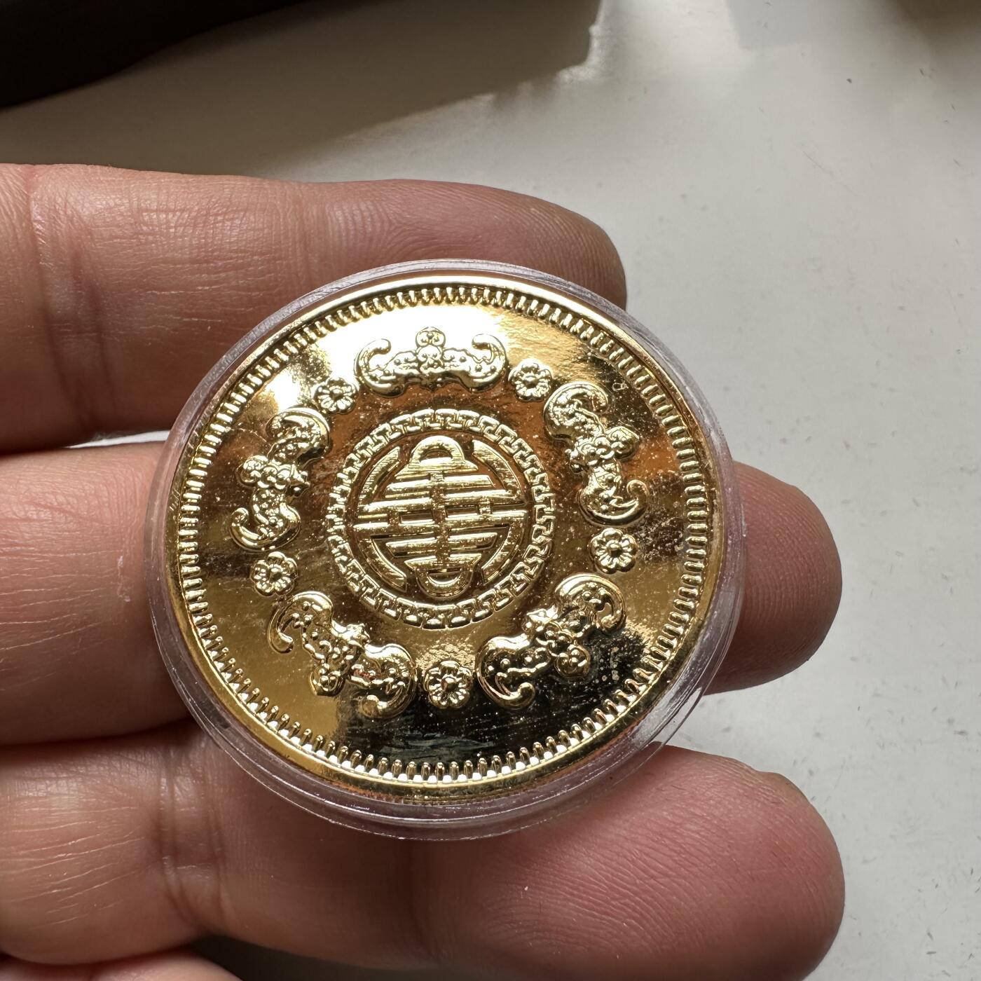 🌹外币初藏🌹🐯2026年第37场   每周二四六晚8️⃣点 接代拍 上海造币厂 镀金老寿星纪念章